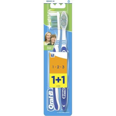 Oral-B 3-effect Natural Fresh střední 2 ks