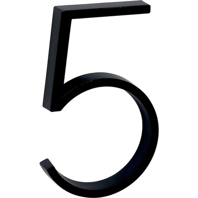 RN.125V.5.CE číslo "5" čierne Čierna