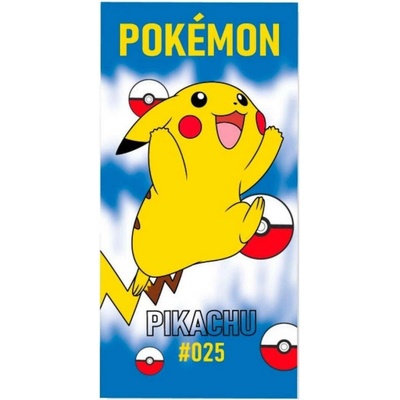 Sahinler Plážová osuška Pokémon Pikachu 025 70 x 140 cm