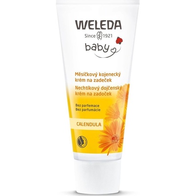 Weleda měsíčkový kojenecký krém na zadeček bez parfemace 75 ml – Sleviste.cz