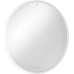 Hansgrohe Xarita S - Огледало със LED осветление и отопление, диаметър 90 см, сензор за допир, матово бяло 54981700 (54981700)