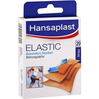 Hansaplast Elastic elastické náplaste pre pohyblivé časti tela 2 veľkosti 20 ks