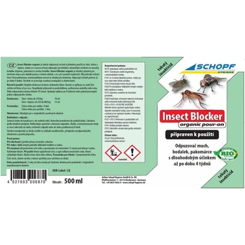 Arthur Schopf Hygiene GmbH & Co. KG BIO roztok k odpuzování much 500 ml