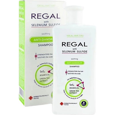 Selson Regal selenium sulfide zklidňující šampon proti lupům 200 ml