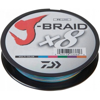 Daiwa Šnúra J-Braid Multi Color 300m 0,22mm 17kg