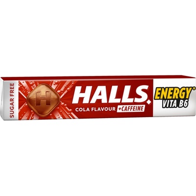 Halls s kolovou příchutí vitamínem B6 a kofeinem 20 x 32 g