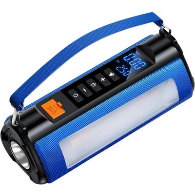 BlitzWolf Car Jump Starter With Air Pump - външна батерия 8800mAh, фенер, JumpStarter и компресор за автомобил (син)