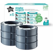 Tommee Tippee Simplee Náhradné kazety 6 ks