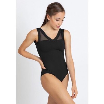Intermezzo elegantný tanečný trikot Bodyuvered 31416 čierny