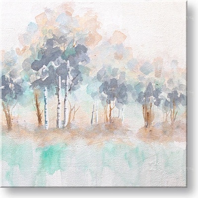 Maľovaný obraz na stenu STROMY 60x60 cm - 60×60 cm / Klasický 2 cm