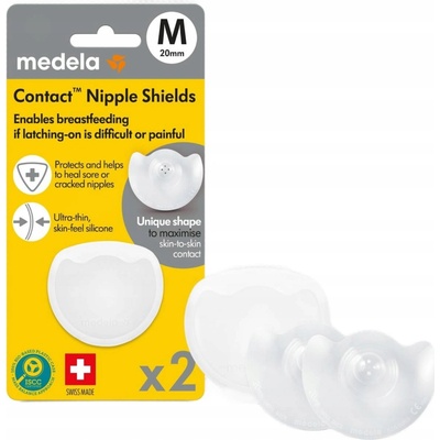 MEDELA NÁVLEKY NA BRADAVKY CONTACT M 2ks