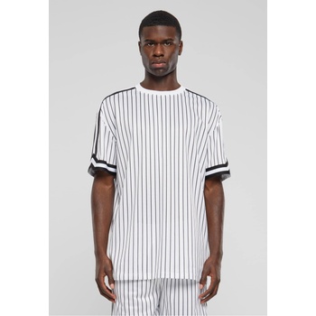 Urban Classics Мъжка тениска в бял цвят Urban Classics Oversized Striped MeshUB-TB6680-01248 - Бял, размер L