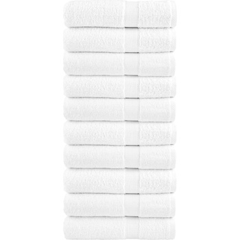 vidaXL Премиум кърпи за ръце SOLUND 10 бр бели 50x100 см 600 gsm (137126)