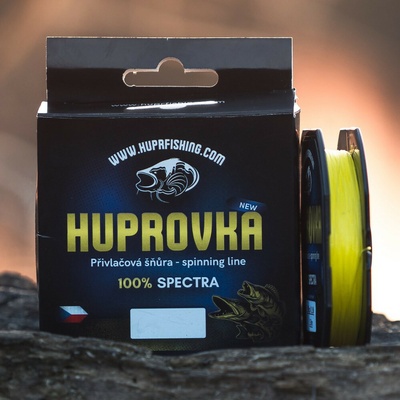 Huprovka přívlačová šňůra Spinning line 0.22mm 8.00kg, 150m žlutá