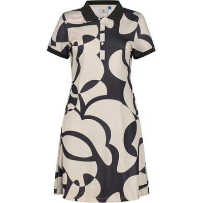 Luhta Inkarmaa Polo Dress čierno-hnedé