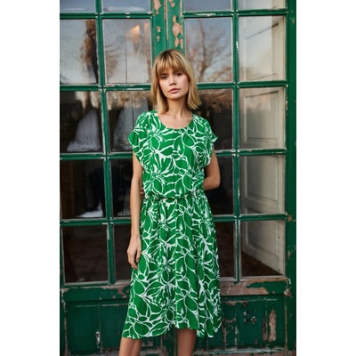 Marisse Moodo Women's Dress L-Su-4650 Green biela zelená