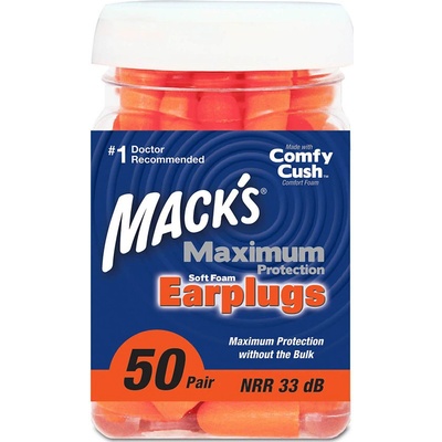 Mack's Maximum Protection štuple do uší 50 párov
