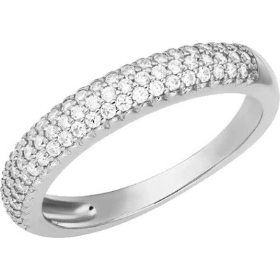 Preciosa Třpytivý stříbrný prsten Marielle Royal Lagoon 5445 00