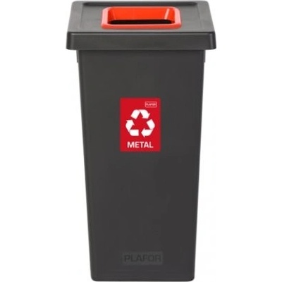 Igotrend, 724004 Koš na tříděný odpad 75 l, FIT BIN černo/červená