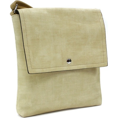 Žltá dámska crossbody kabelka s poklopom Liliane