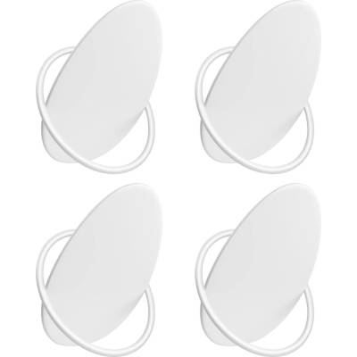 SONGMICS OVAL moderní bílý 4 ks