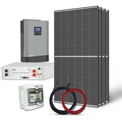 SAT sestava ostrovní TRINA 1780Wp baterie LiFePO4 48V 100Ah měnič 48V/230VAC 5500W