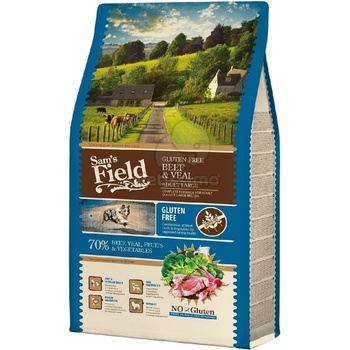 Sam's Field Adult Gluten Free Beef & Veal - Large 2, 5 кг - срок на гондост: 30.05. 2026