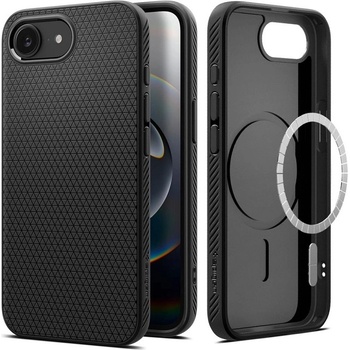 Spigen Калъф Spigen - Liquid Air, iPhone 16e, MagSafe, черен (8809971239813)