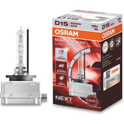 OSRAM XENARC NIGHT BREAKER LASER (NEXT GEN) D1S 35W 85V (66140XNN)