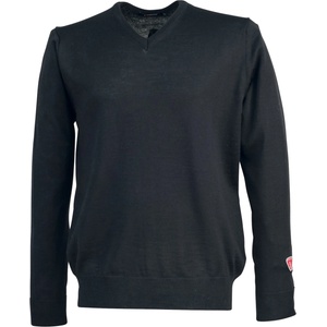Ivanhoe of Sweden Мъжки вълнен пуловер Ivanhoe of Sweden Cashwool V-Neck Male Merino jumper - Black (005-2622-0113)