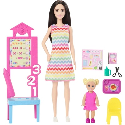 Barbie Herní set povolání Učitelka tmavovláska