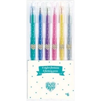 DJECO - Комплект гел химикалки - Флоурисцент - 6 броя (DD03755)