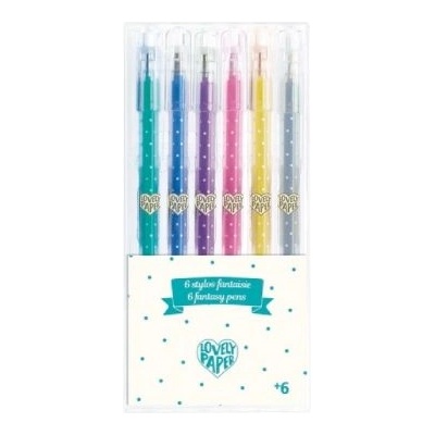 DJECO - Комплект гел химикалки - Флоурисцент - 6 броя (DD03755)