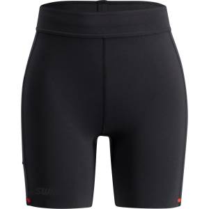 Swix Дамски клин за бягане Swix Women's Distance Tights 6-Inch Running tights - Jet Black (127-1218-0113)