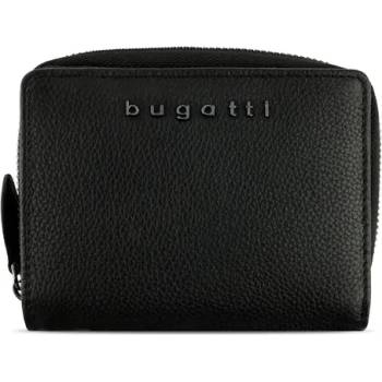 BUGATTI Дамски кожен портфейл Bugatti Bella Ladies Zip Wallet, RFID защита, черен (49 4821 01)