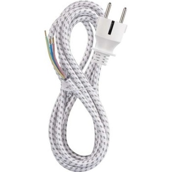 EMOS | S00003 | Flexo šnúra opradená 3× 0,75mm2 k žehličke, 2,4m