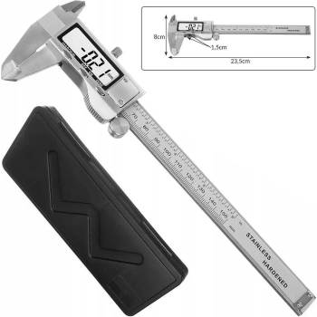 BIGSTREN Шублер дигитален, 0-150 мм, метален, led дисплей, 2 бр. батерии, bigstren (uni-07711)