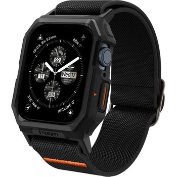 Spigen Кейс с каишка Spigen Lite Fit Pro за Apple Watch 4 / 5 / 6 / 7 / 8 / 9 / SE (44 / 45 mm), матово черни (24642-0)