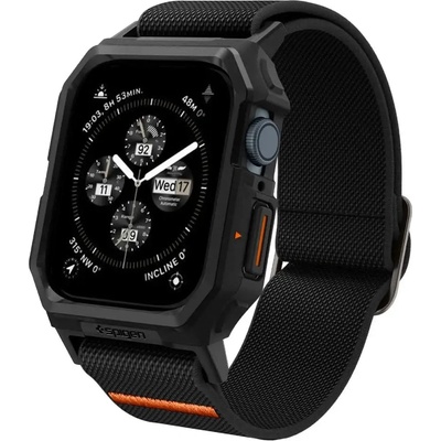 Spigen Кейс с каишка Spigen Lite Fit Pro за Apple Watch 4 / 5 / 6 / 7 / 8 / 9 / SE (44 / 45 mm), матово черни (24642-0)