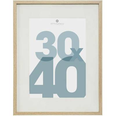 Závěsný skleněný fotorámeček 30x40 Manu přírodní moderní Atmosphera