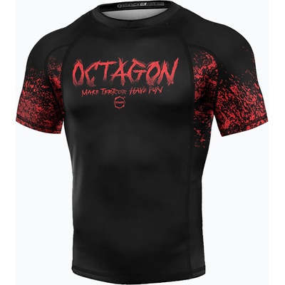 Octagon Premium Мъжки рашгард Make Terror Have Fun черен/многоцветен