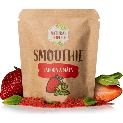 Naturalprotein Smoothie jahoda mäta 20 g