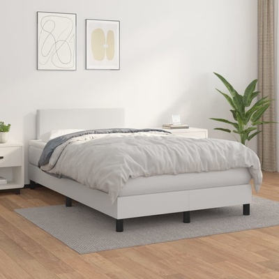 vidaXL 3140996 Boxspring postel s matrací umělá kůže / barva Černá