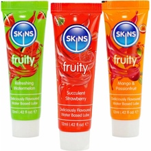 SKINS lubrikační gely s příchutí 3 x 12 ml