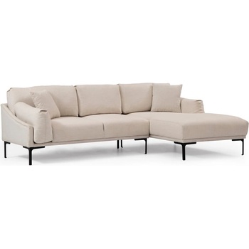 Hanah Home Светлобежов ъглов диван , десен ъгъл Leo - Artie (560ARE1175)