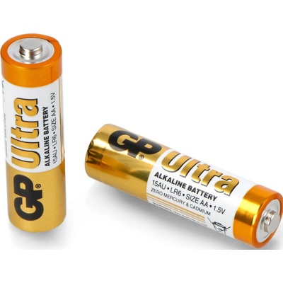 GP Batteries Алкална батерия GP ULTRA LR6, AA, 2 бр. в опаковка - shrink, 1.5V, 15AU (GP-BA-15AU21-S2)