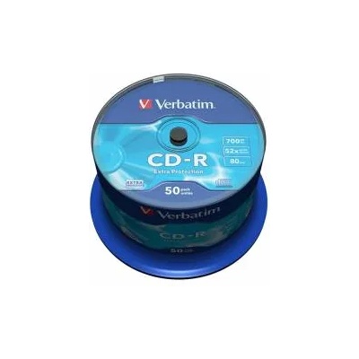 Verbatim CD-R, 700 MB, 52x, със защитно покритие, 50 броя в шпиндел, office1_2065100070
