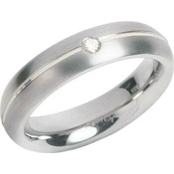 Boccia Titanium Titánový prsteň s diamantmi 0130 0553