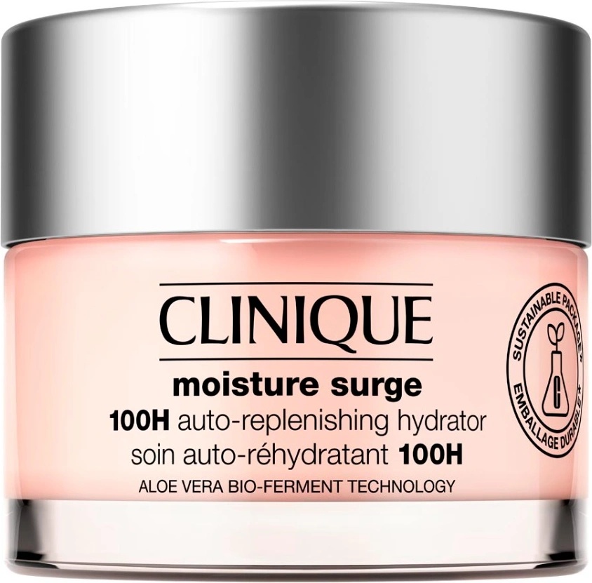 Clinique Moisture Surge 100H Auto-Repleshing Hydrator With Aloe Vera Bio-FERMENT 24 - часов крем дамски 30ml