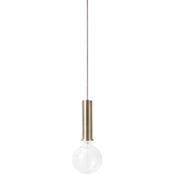 ferm LIVING Висяща лампа Socket Pendant от месинг голяма (5107)